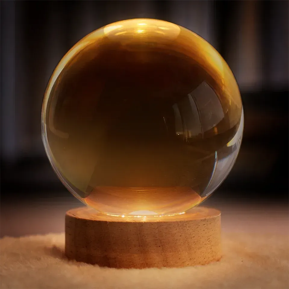 Personalized Pet Photo Crystal Ball Lamp – Custom 3D Laser Engraved Keepsake