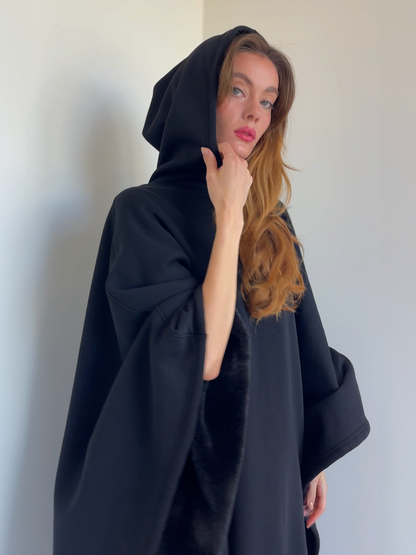 Heavyweight fabric 4-lbs hooded cloak-BUY 1, GET 1 FREE