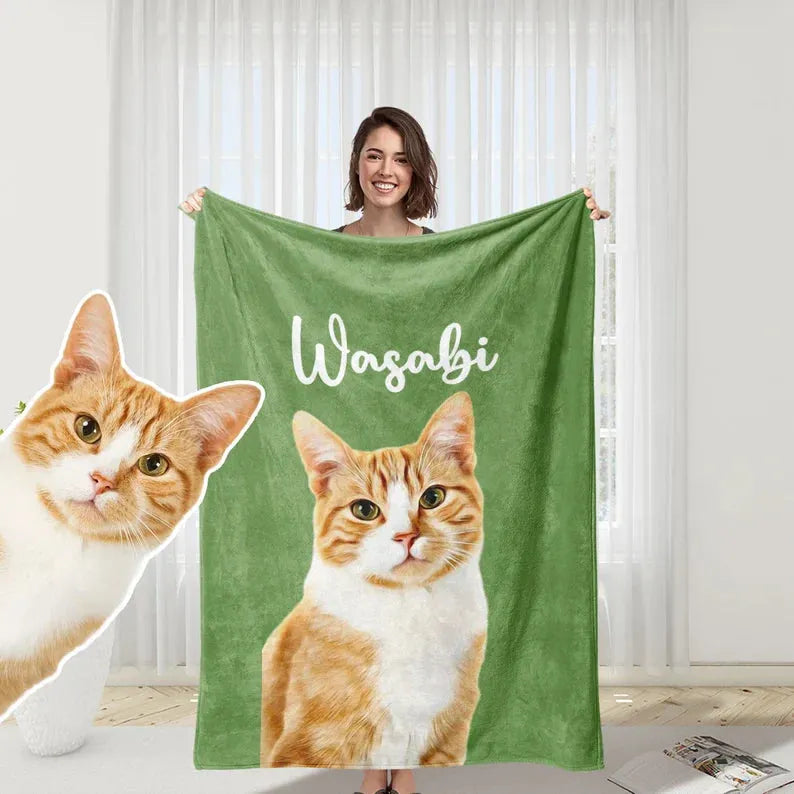 Personalized Dog Photo Blanket