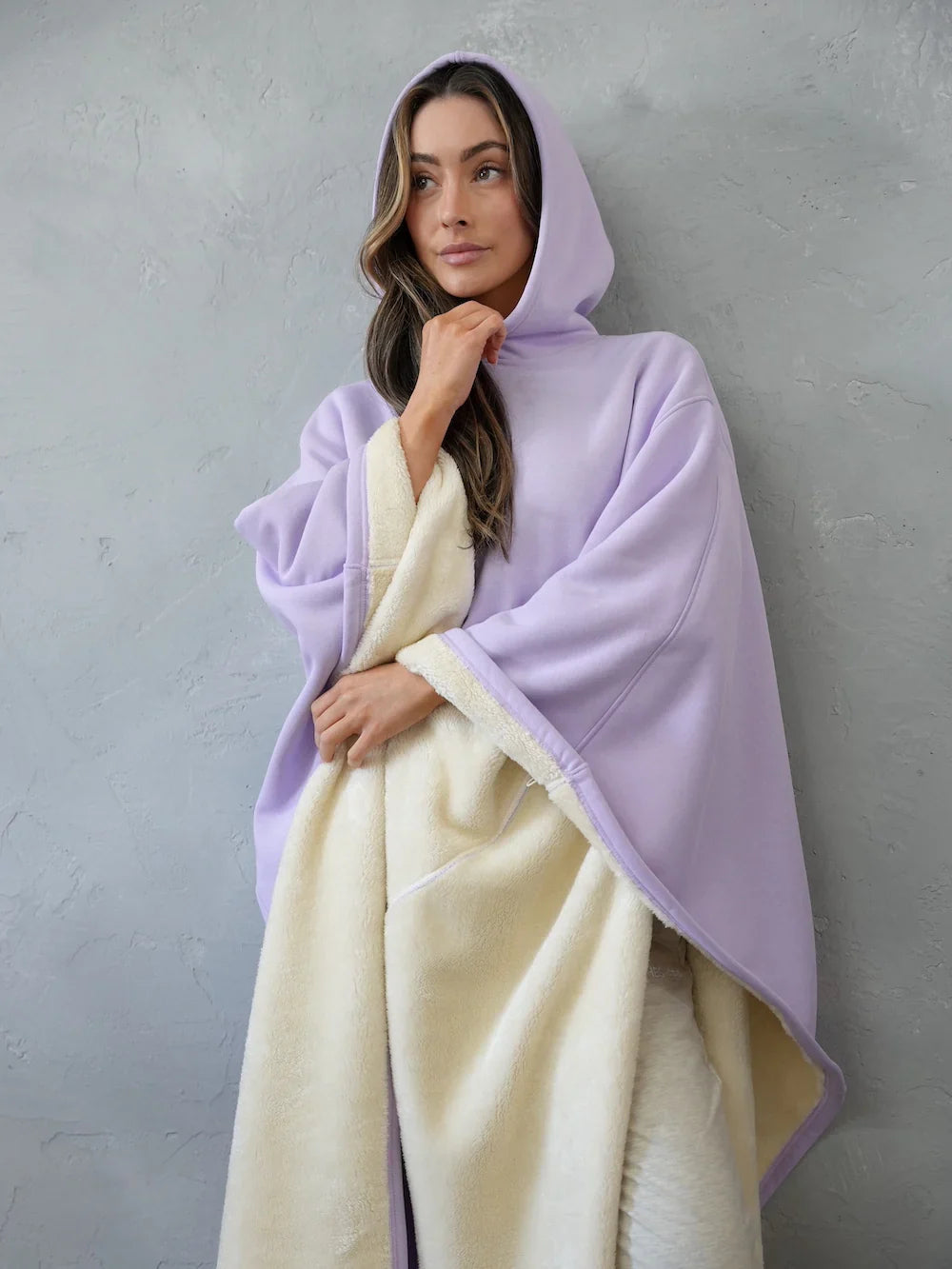 Cozy Warm SnugCloak-Light purple