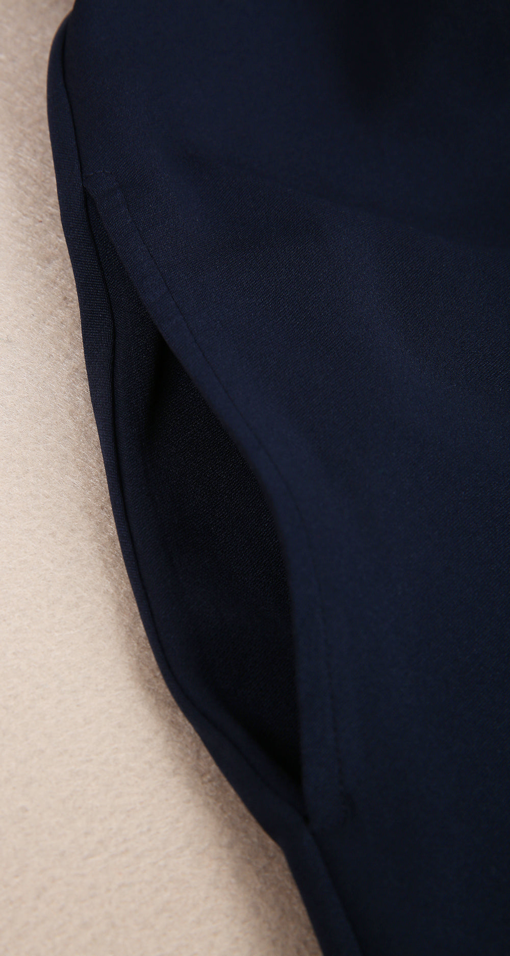 LinkLinke™Chic Empire Waist Strap Deep Navy Midi Dress