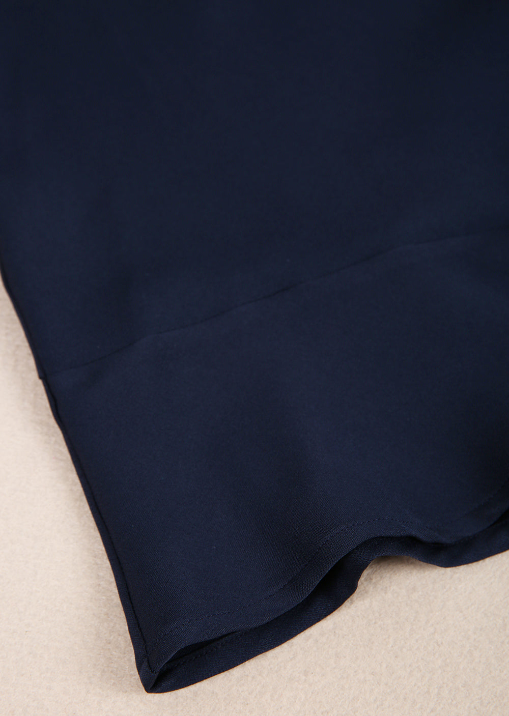 LinkLinke™Chic Empire Waist Strap Deep Navy Midi Dress