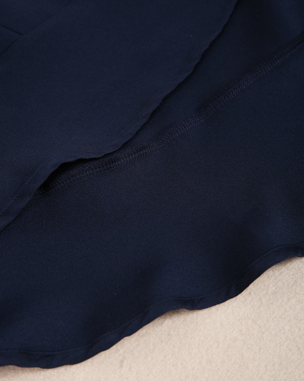 LinkLinke™Chic Empire Waist Strap Deep Navy Midi Dress