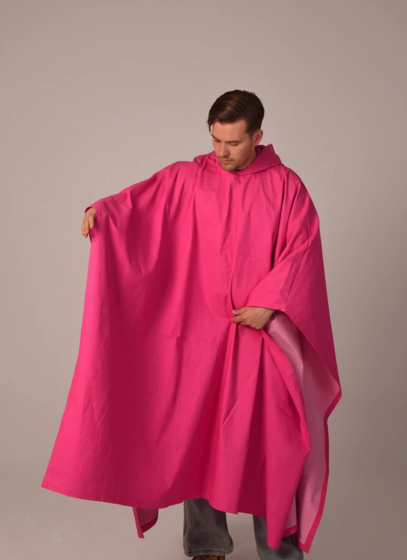 The Denim Cloak Red