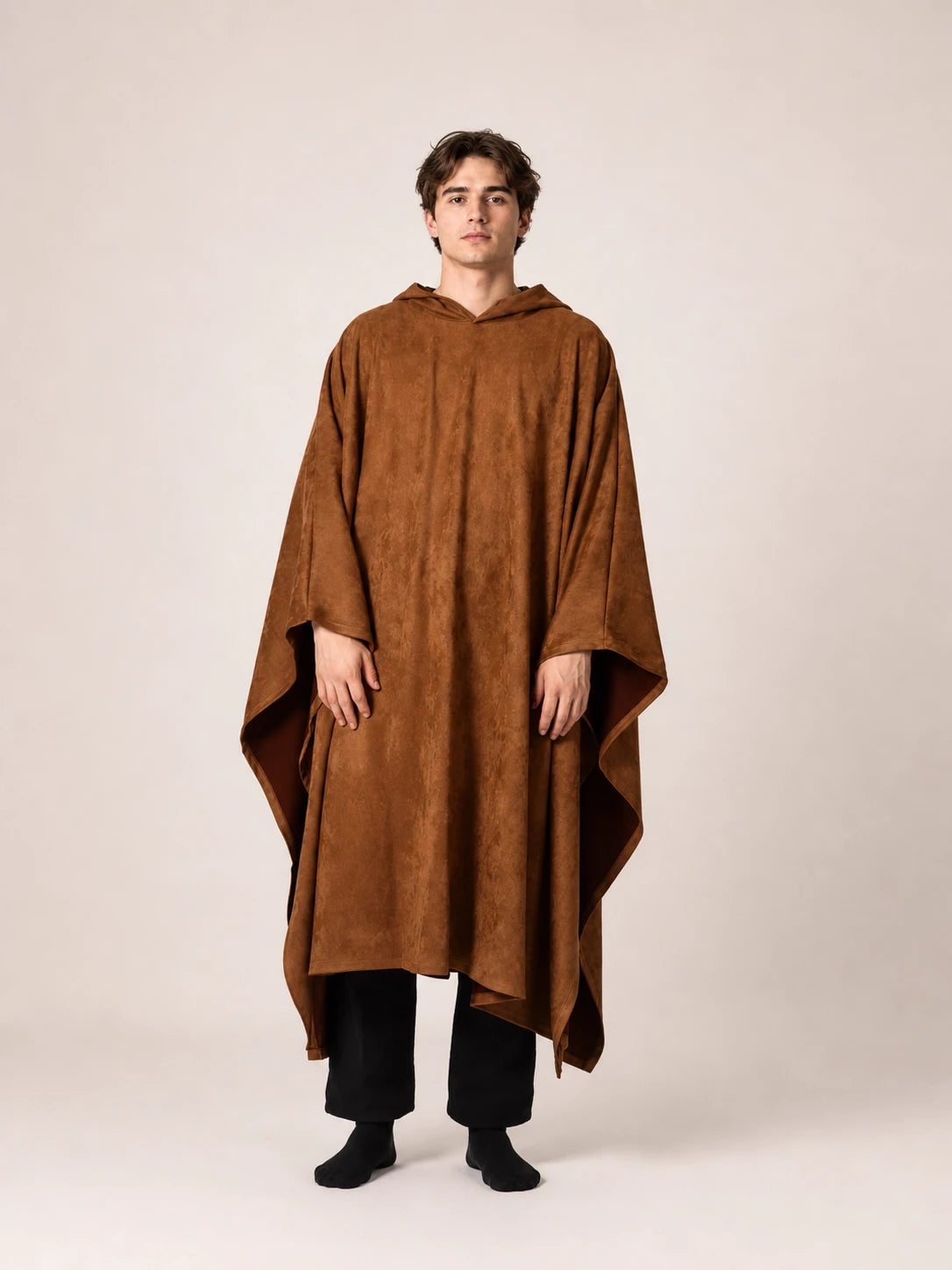 The Suede Cloak-Brown