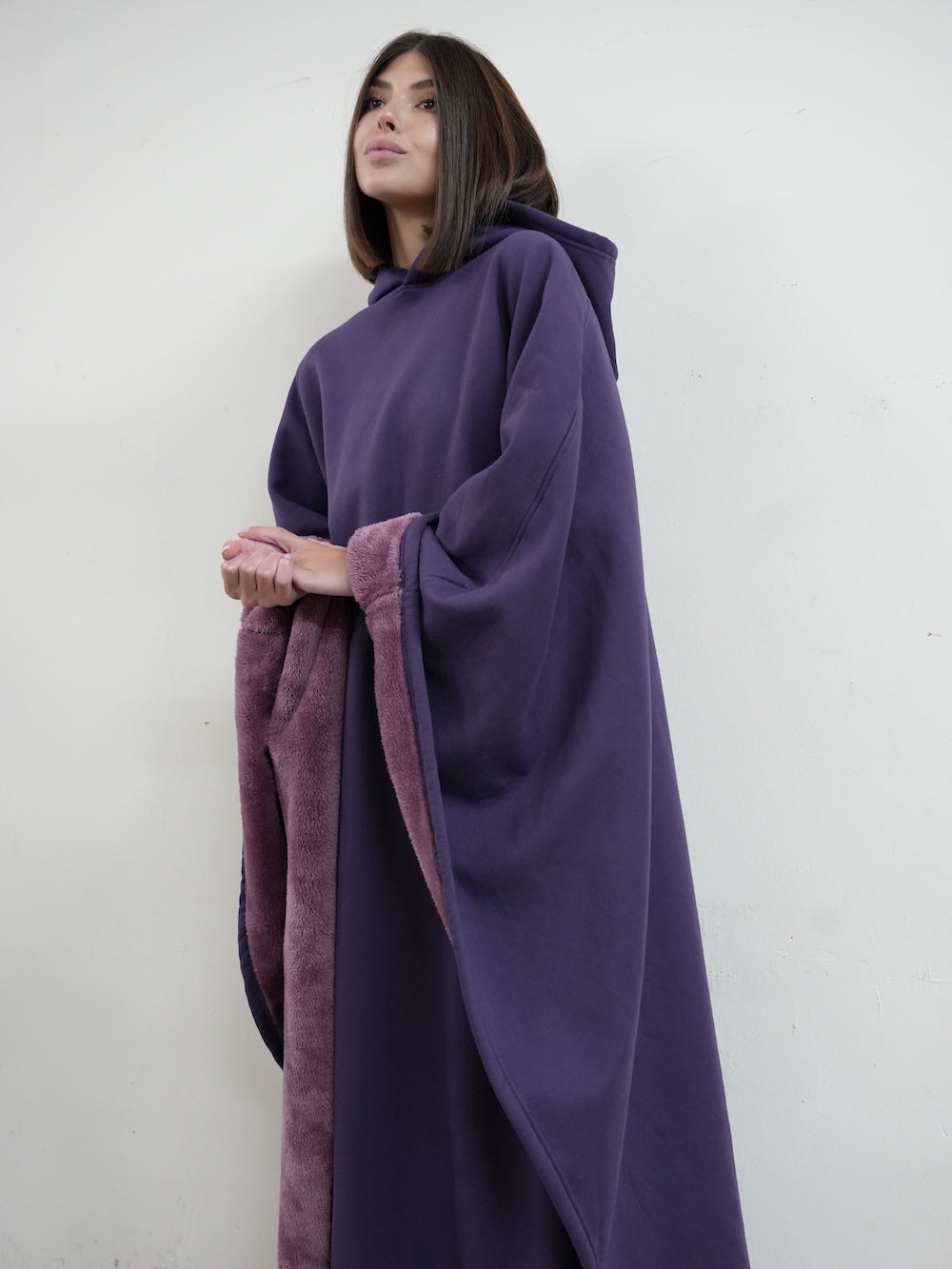 Cozy Warm SnugCloak-Midnight Plum
