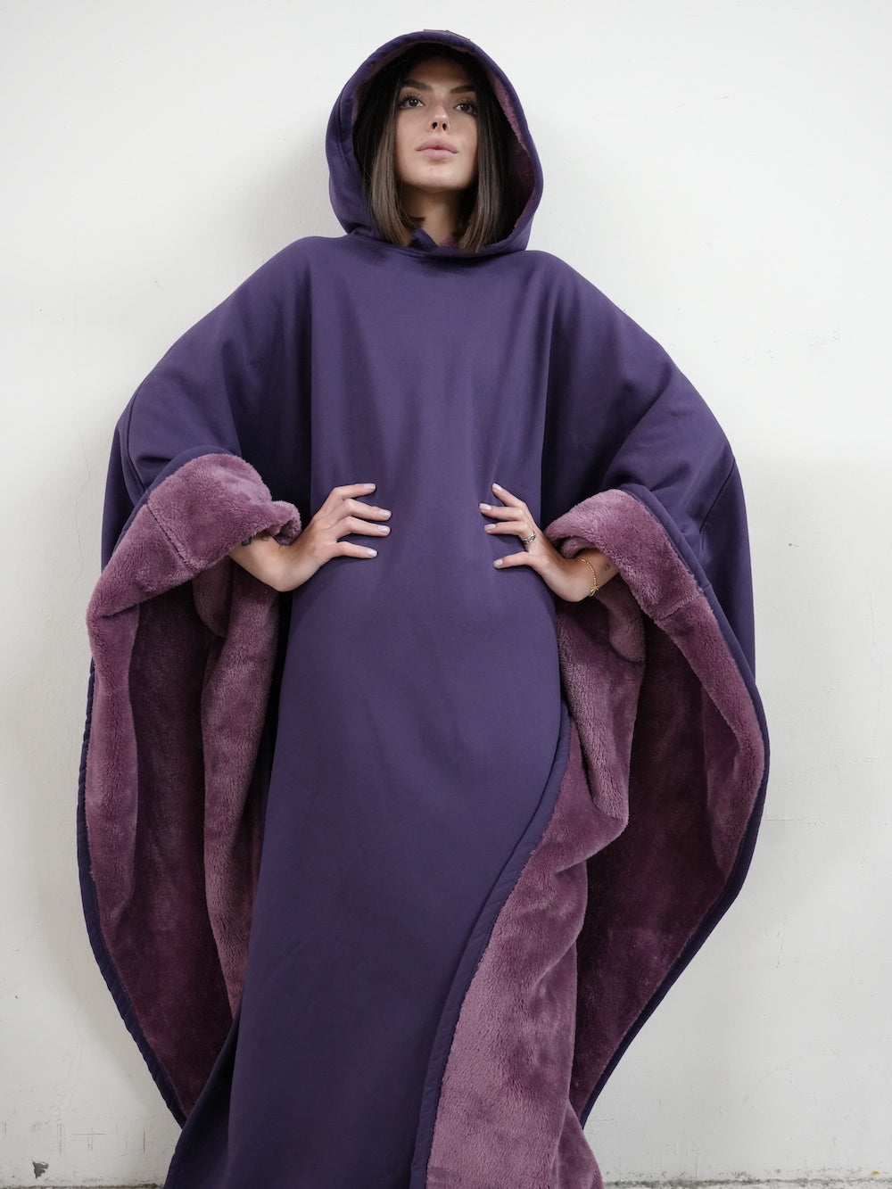 Cozy Warm SnugCloak-Midnight Plum