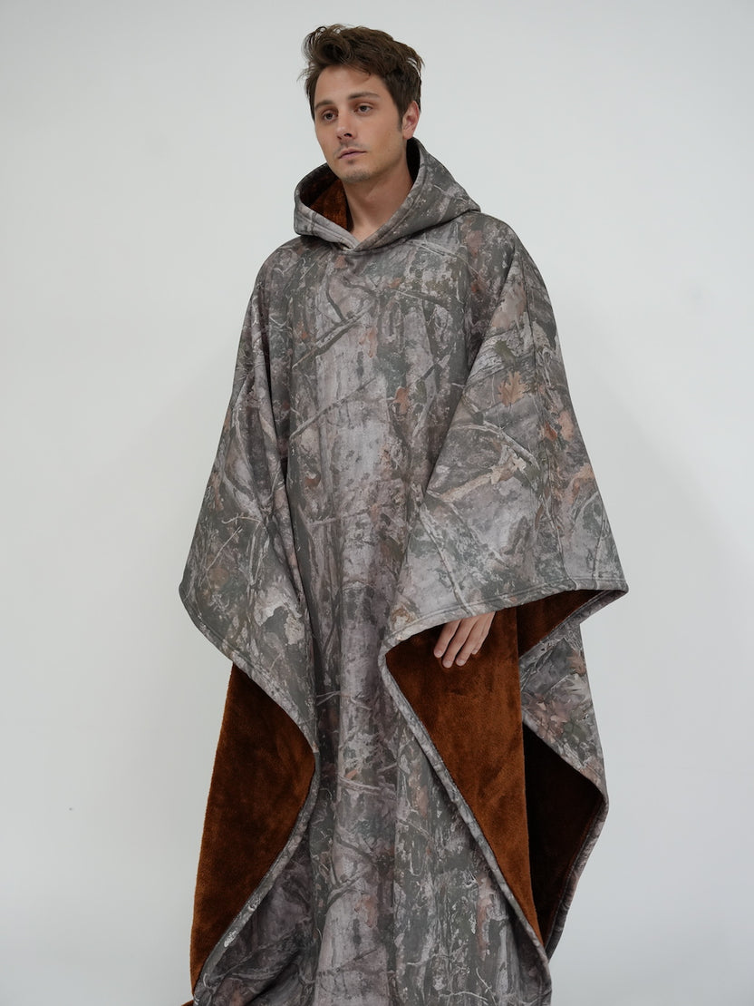 Heavyweight fabric 4-lbs hooded cloak