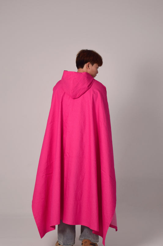 HOODED CLOAK-RED