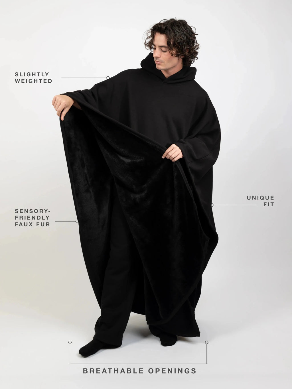 Cozy Warm SnugCloak - Obsidian Night（副本） - Linklinke