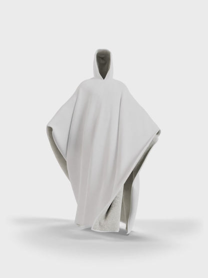 Cozy Warm SnugCloak- White